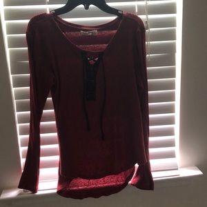 Red long sleeve shirt
